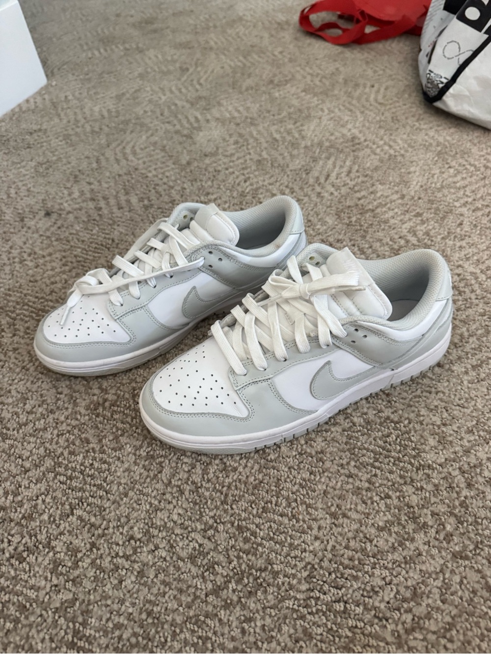 Nike Women’s Low-Top Sneakers in White and Light Gray